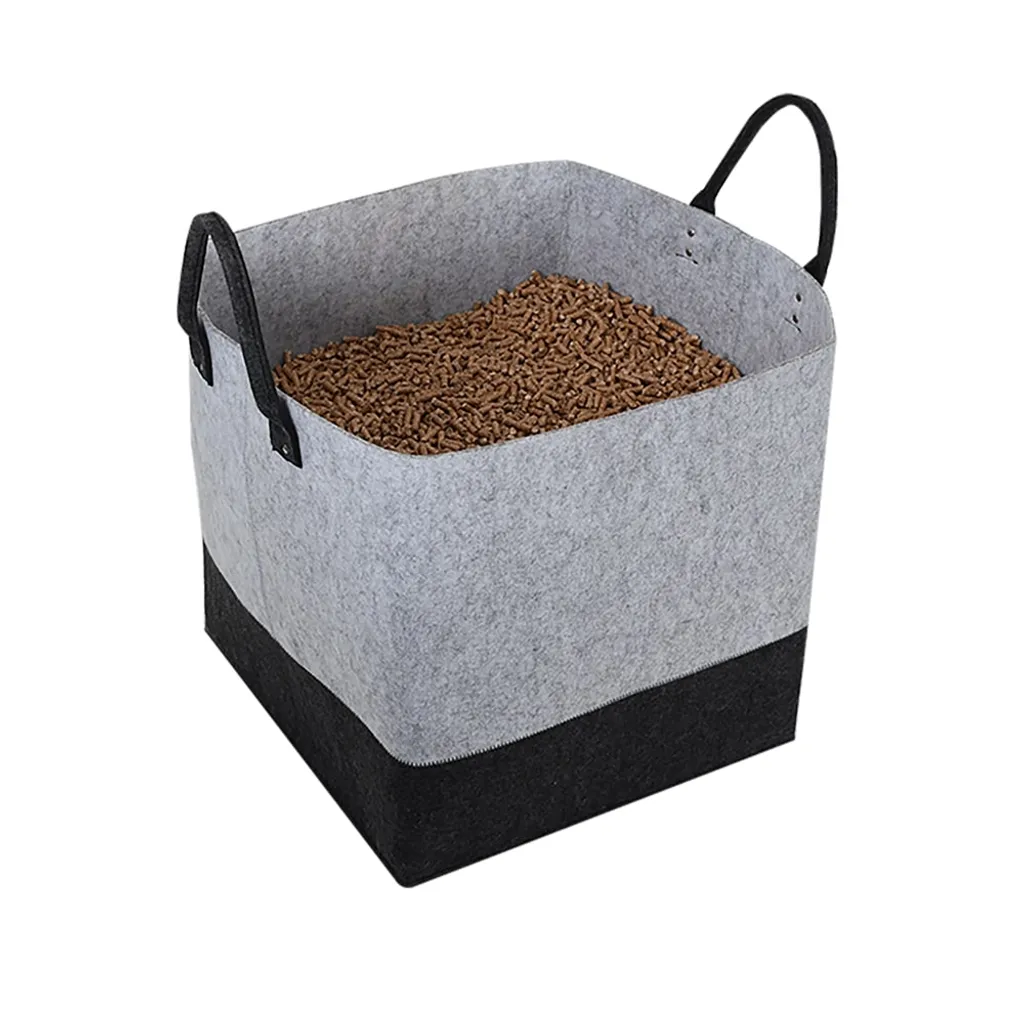 Panier à granulés EDA 60L en feutre - Stockage pellets pour poêle à bois