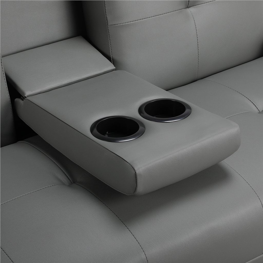 Yaheetech 3er-Sofa Schlafsofa Couch mit Tassenhalter Produktbild 10