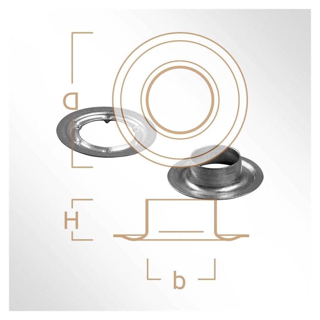 Rundöse verzinkt für 20mm Planenösen für LKW-Planenanhänger