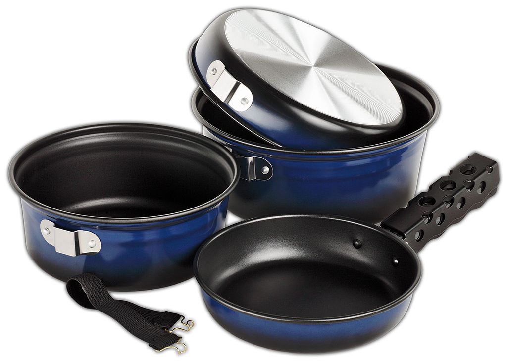 BLACK CREVICE - Camping Kochset "DELUXE" aus Aluminium - 4 Produktbild 