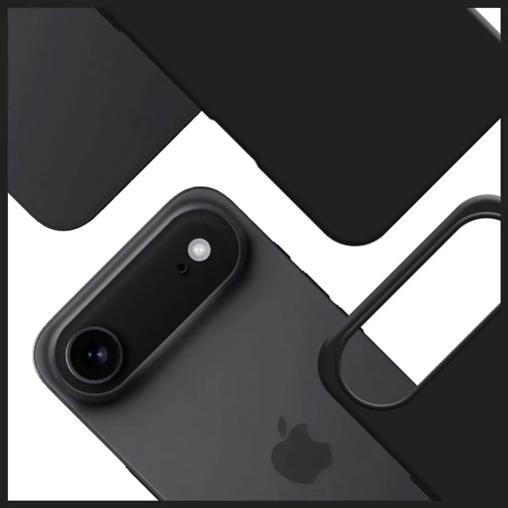 Custodia iPhone 17 Air 3mk Hardy Magsilicone - Grafite Sofisticato - 12