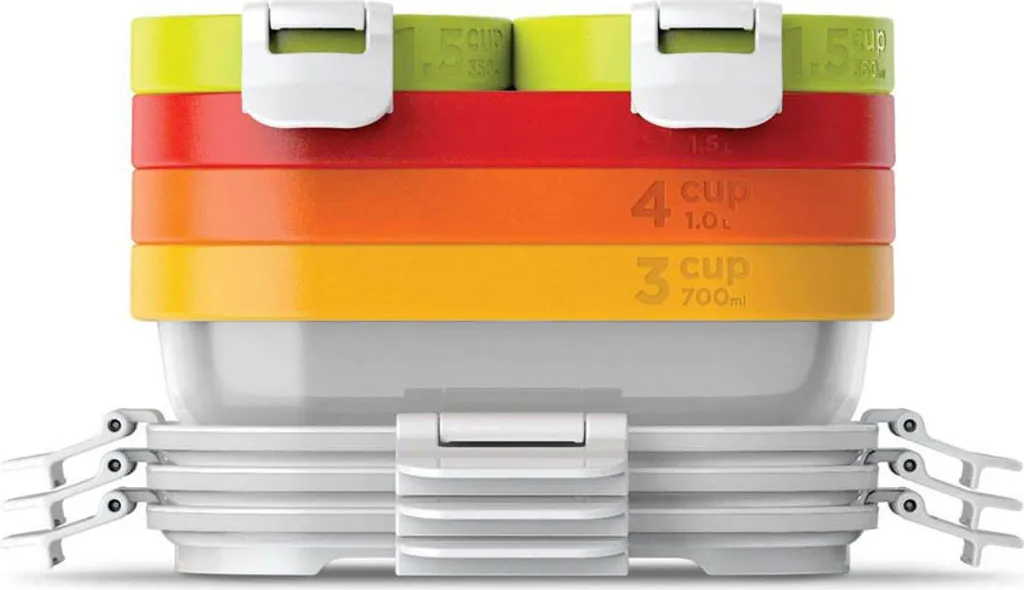 Zoku Contenitore Neat Stack 11pz: Design Minimal e Salvaspazio