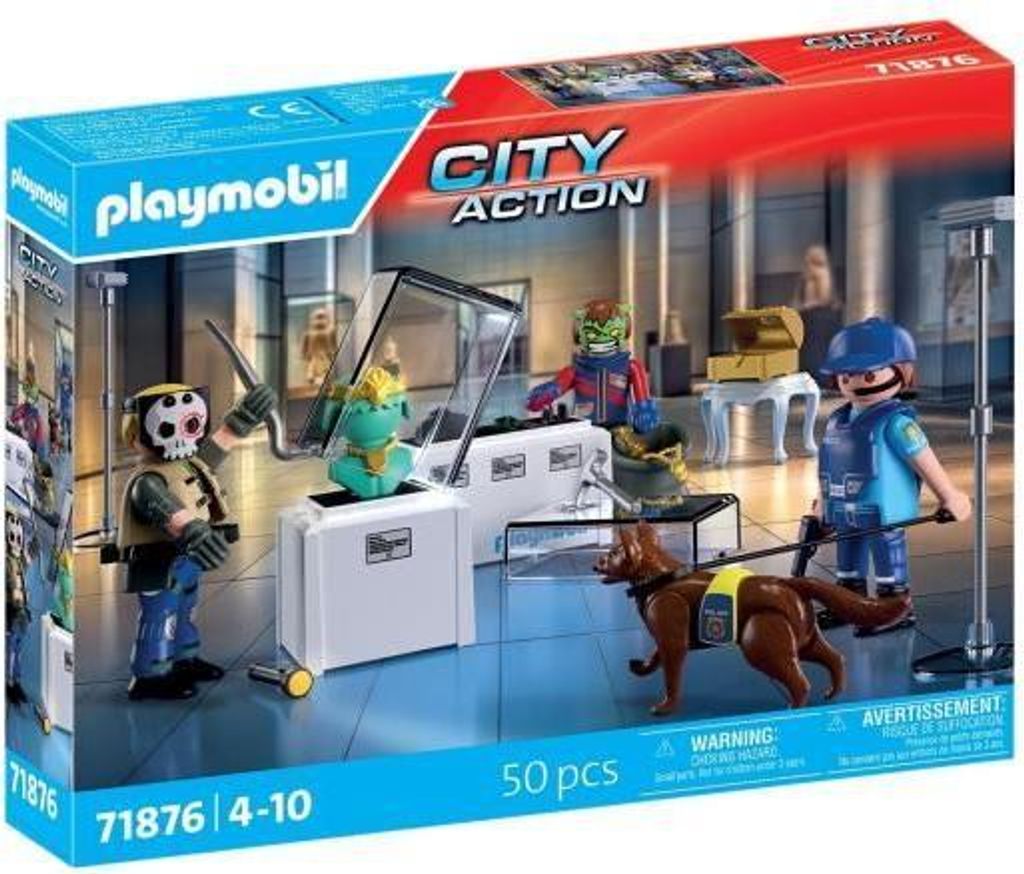PLAYMOBIL City Action Museum Diebstahl Verhaftung, Polizei Set, 50 Teile, Ab 4 Jahren