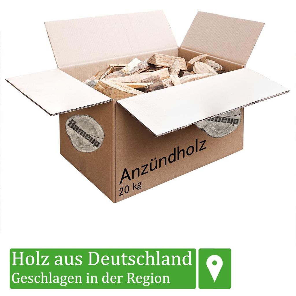 Holz Kaminanzünder Anzündholz Brennholz Anmachholz Buche Produktbild 