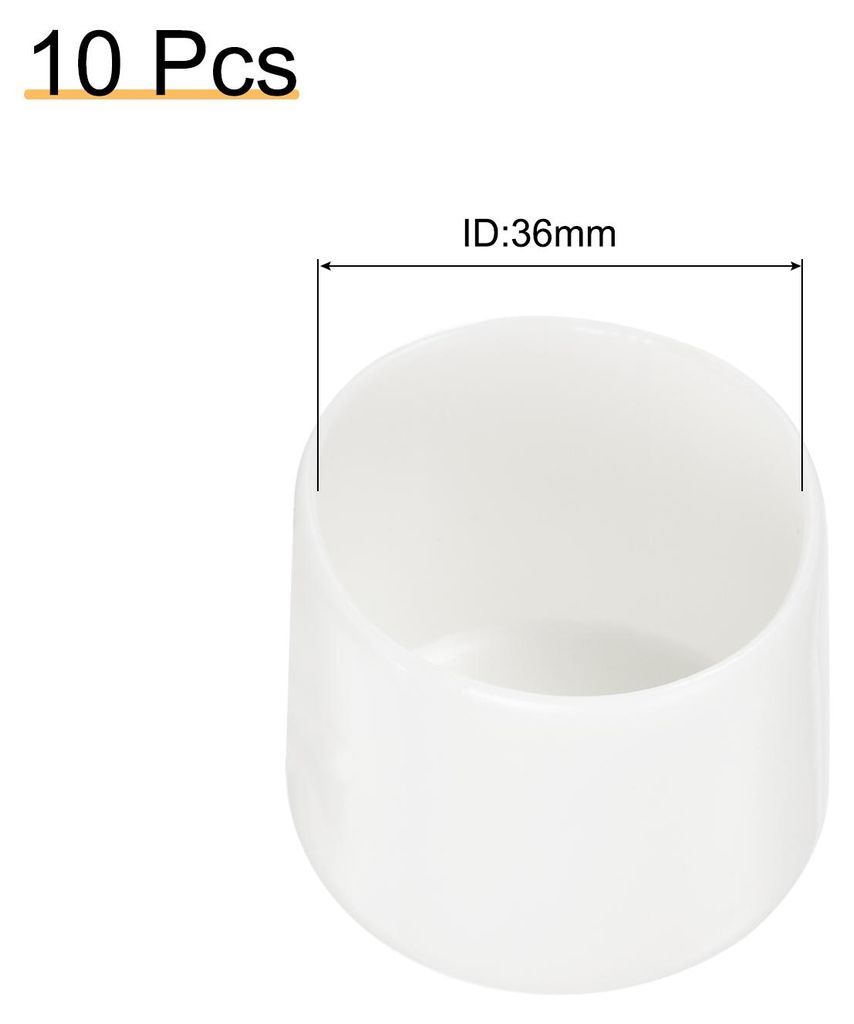 10 Stš¹ck Gummikappen 36mm Stuhlbeinkappen Runde Schutzkappen Gummi Endkappen M?belgleiter Fu?kappen Endspitze Schutzabdeckungen fš¹r Rohre Z?u...
