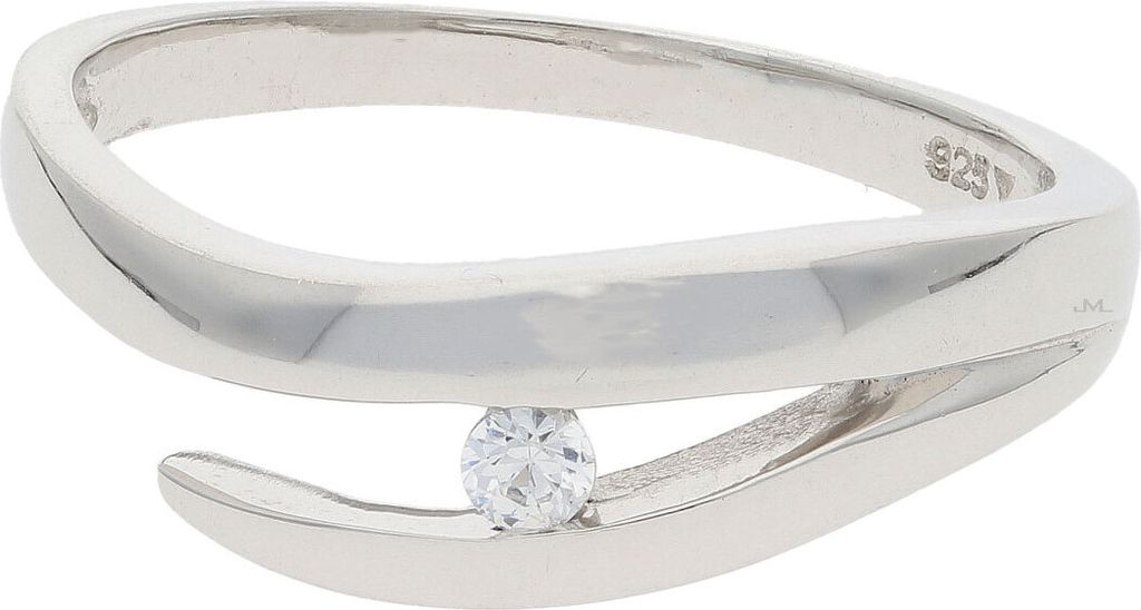 JuwelmaLux Damenring 925/000 Silber mit Zirkonia JL30-07-4739 G58
