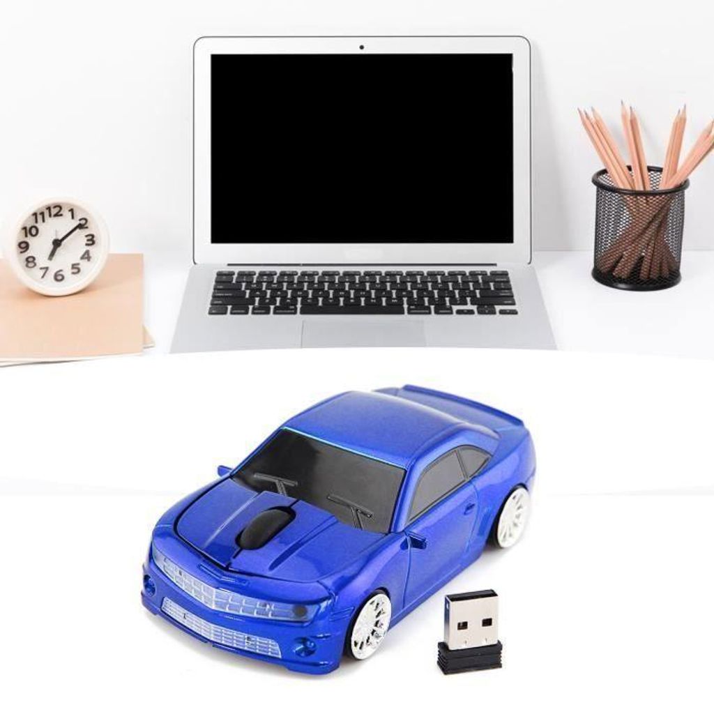 Kabellose Computermaus – Sportwagen-Design – 2,4 GHz – Hochpräziser Sensor – Plug & Play