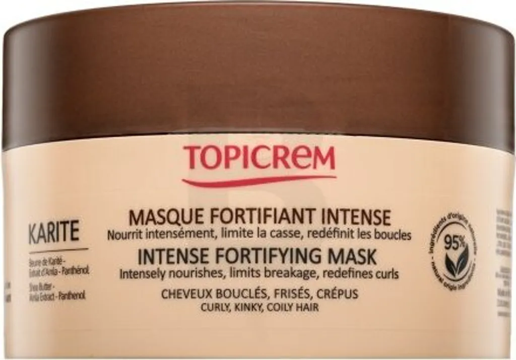 Réparer Cheveux Bouclés avec le Masque Fortifiant Topicrem Karité 250ml