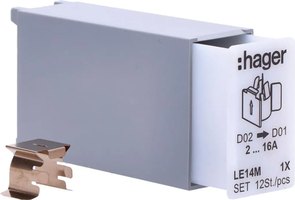 Hager LE14M Rail DIN de Remplacement pour Fixation Module Électrique