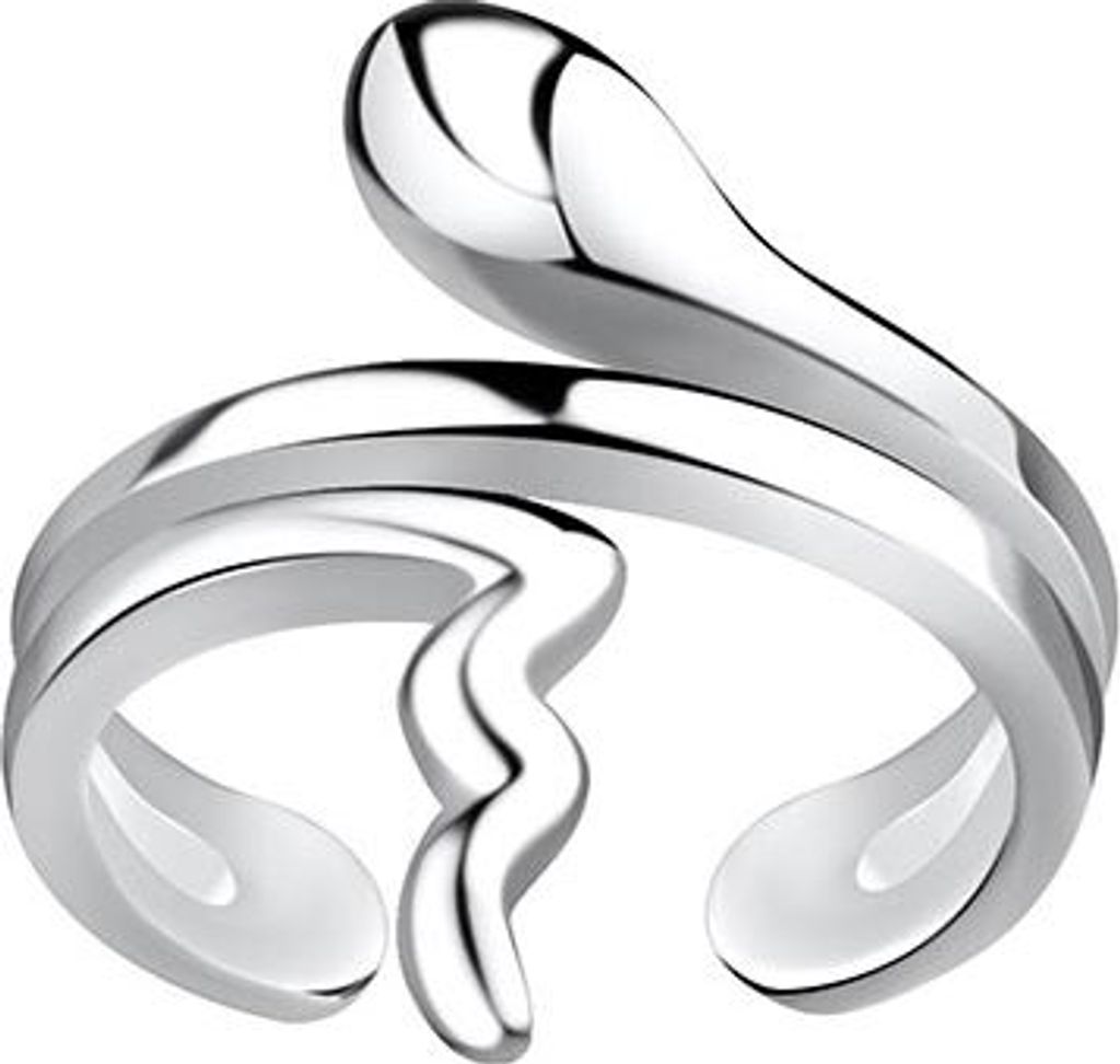 Ohrklemme Silber 925: Ear Cuff Ohrring Schlange