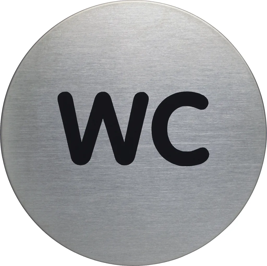 Finis les Panneaux Décollés - 5 Pictogrammes WC Inox Fixation Durable