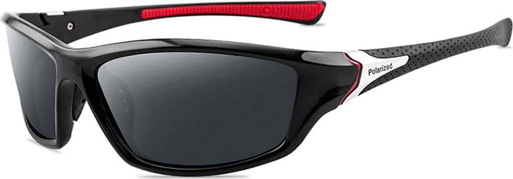 VeyRey Herren-Sonnenbrille Canna Sport Schwarz Gläser Schwarz