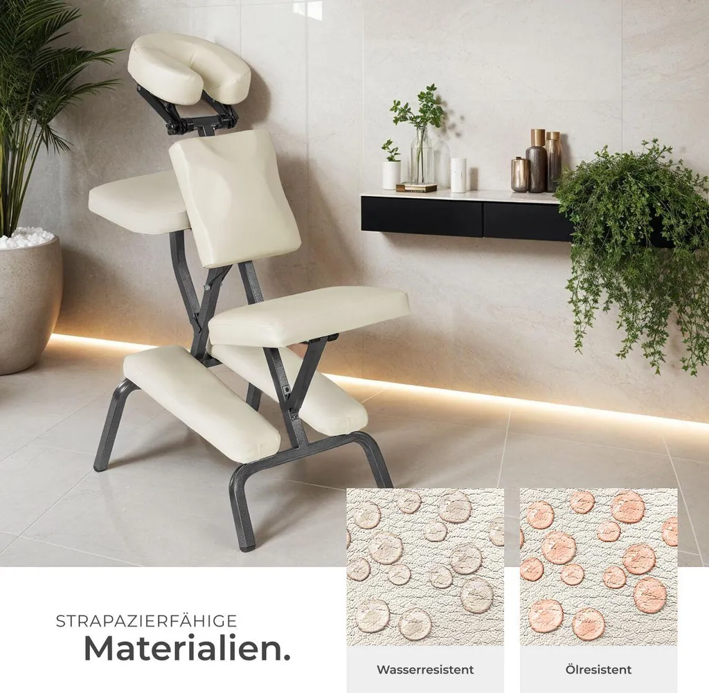 Siège de massage pliable tectake® Table de massage assise de Salon - 7
