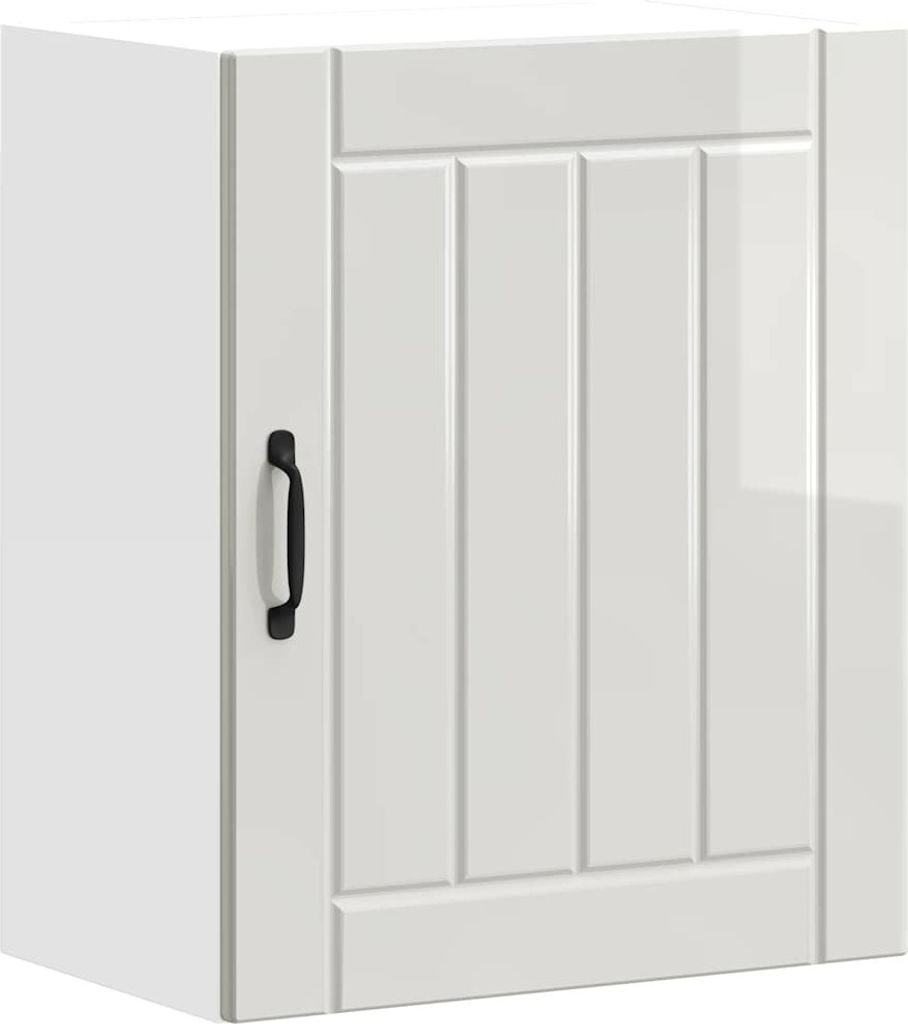 Küchen-Hängeschrank Lucca Hochglanz-Weiß Holzwerkstoff