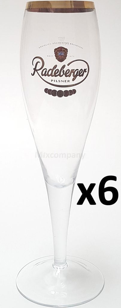 Radeberger Gläserset - 6x Pilsgläser Produktbild 