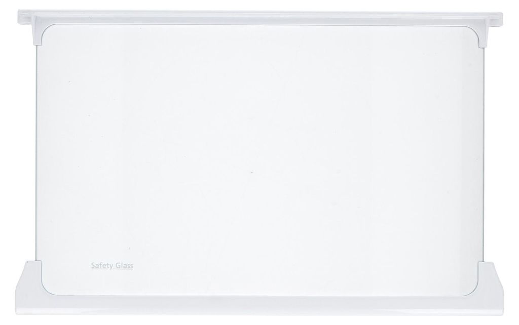 easyPART passend für 4629850500 Beko Glasplatte oben mitte 452x283 mit Leisten für KühlGefrierKombination