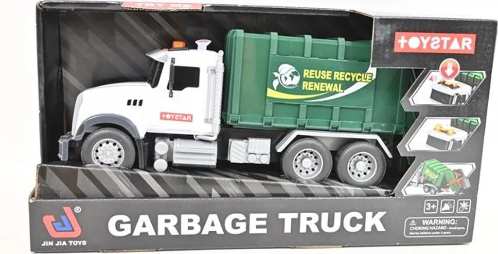 Camion poubelle DROMADER sonore et lumineux avec benne de chargement