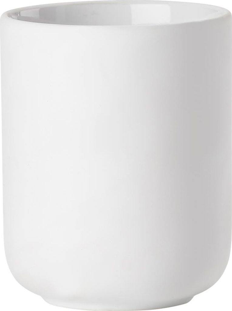 Zone Zahnputzbecher Ume Keramik Soft Touch weiß matt