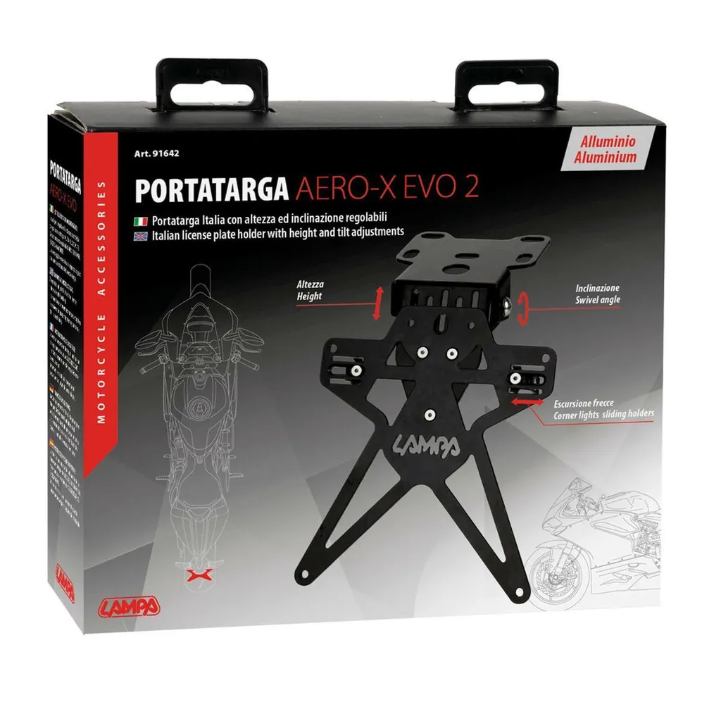 Support de plaque Lampa Evo 2 : solution réglable pour passage de roue - 3