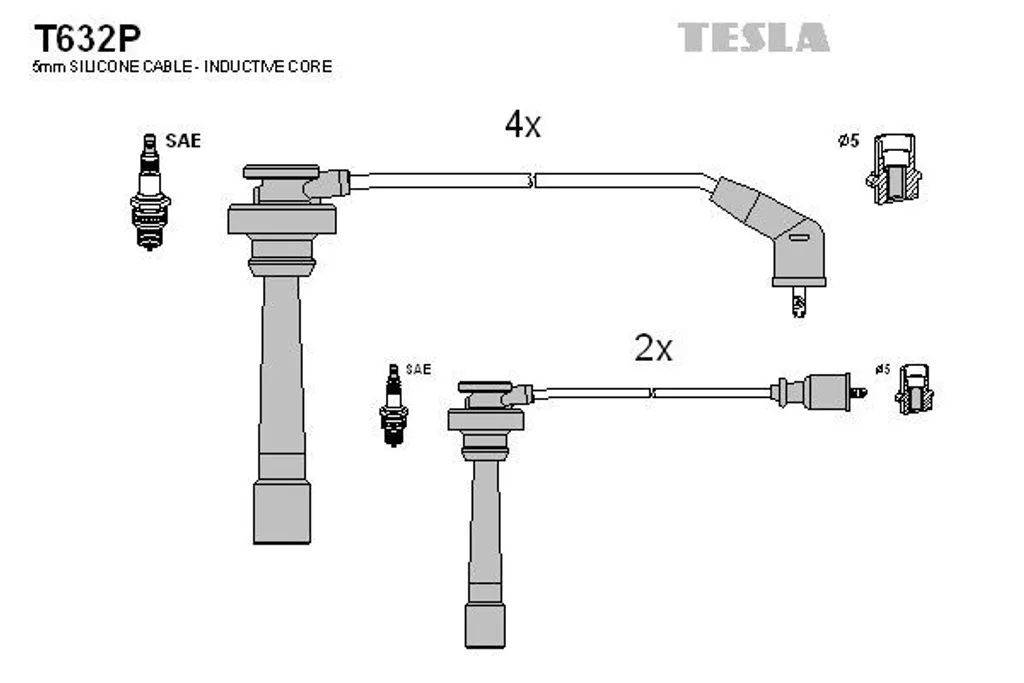Kit d'allumage TESLA T632P robuste pour Mitsubishi Pajero Sport I SUV