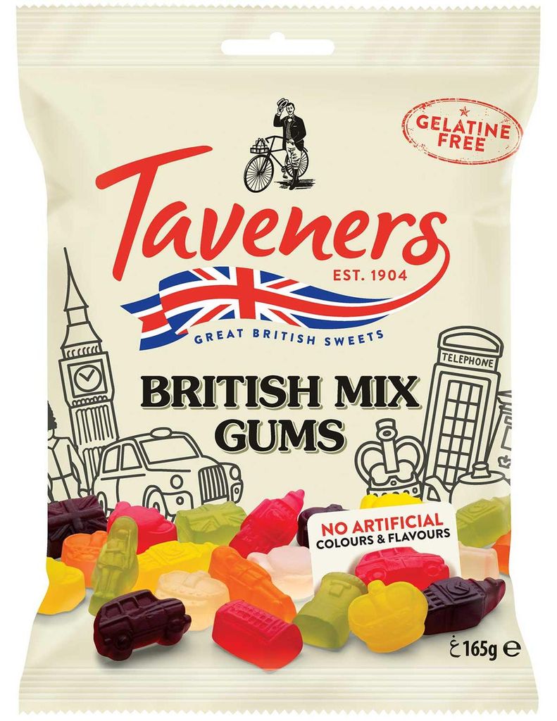 Taveners British Mix Gums 165g Produktbild 