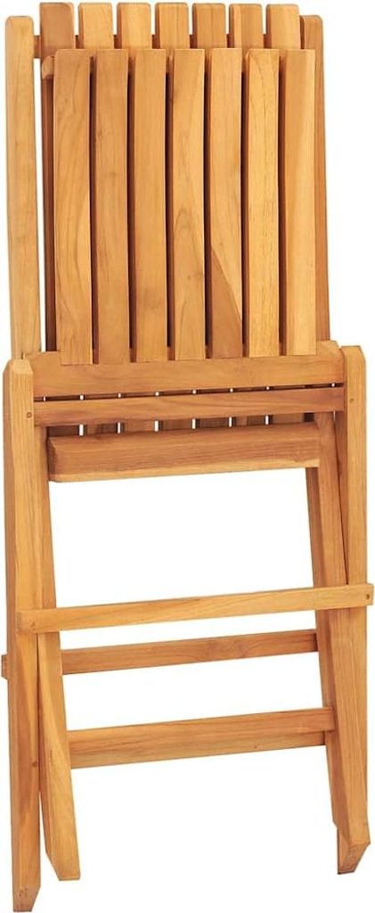 vidaXL Gartenstühle 8 Stk. Klappbar 47x47x89 cm Massivholz Teak