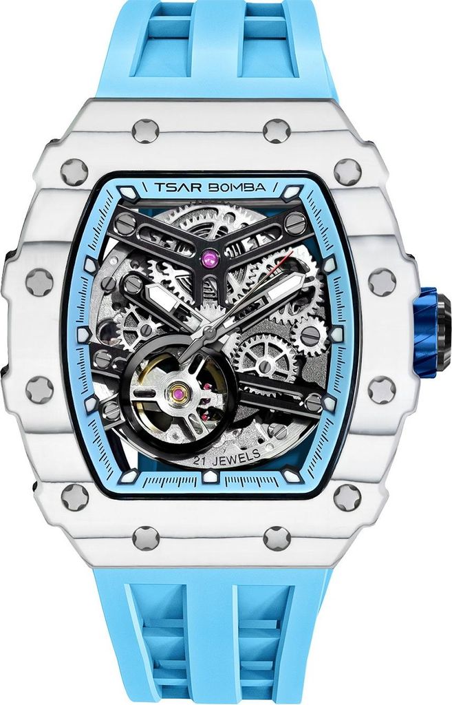Tsar Bomba TB8208CF-06 Herrenuhr Elemental Karbonfaser Automatik 44mm 5ATM