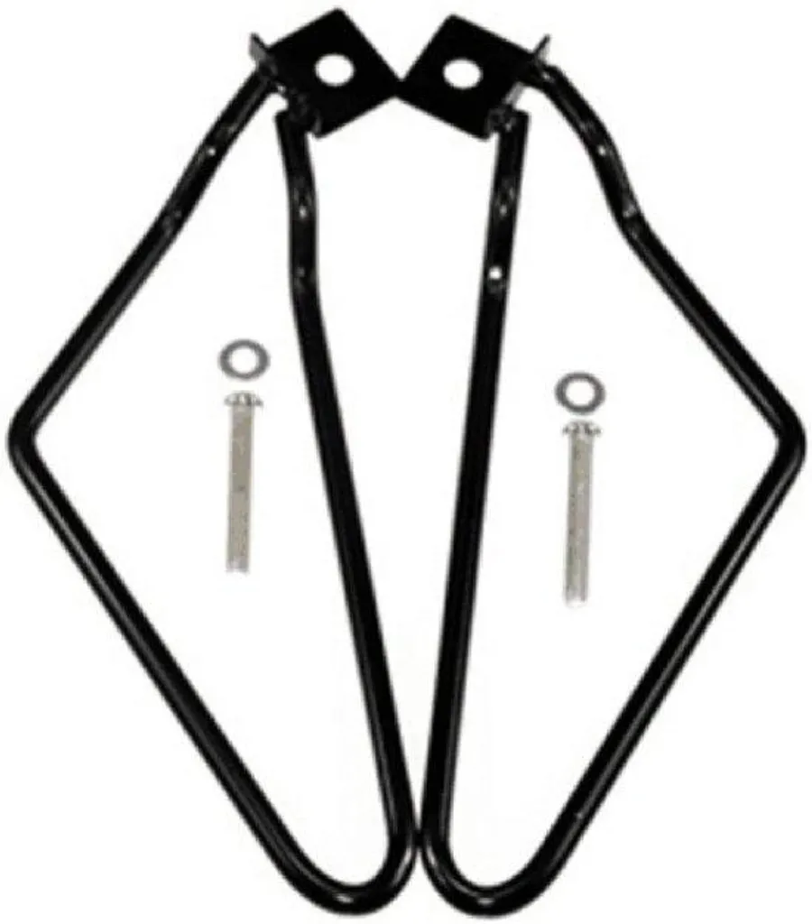 Supports de selle pour montage custom moto lot de 2 tiges noir mat