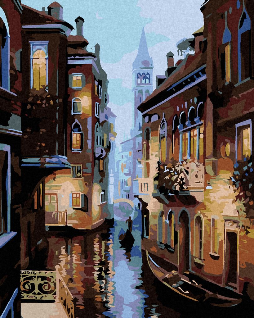 Zuty - Malen nach Zahlen - VENEDIG, 40x50 cm, ohne Keilrahmen