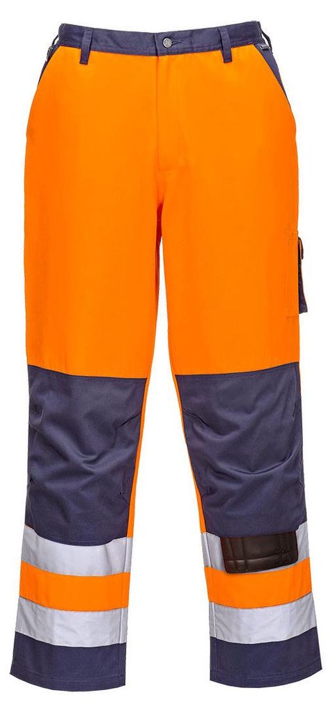 Portwest TX51 Lyon Warnschutz-Bundhose Orange/Navy Gr. XS