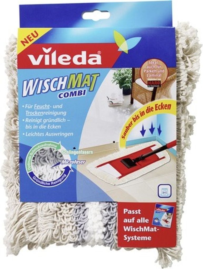 Vileda Wischmat Combi Wischbezug für Feucht- und Trockenreinigung