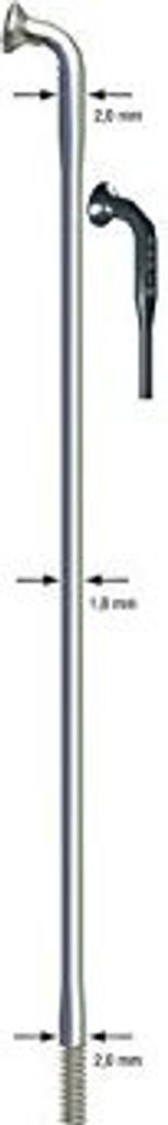 SAPIM Speiche "Race" DD, Ø 2,00 / 1,80 / 2,00 mm, 272 mm lang, s