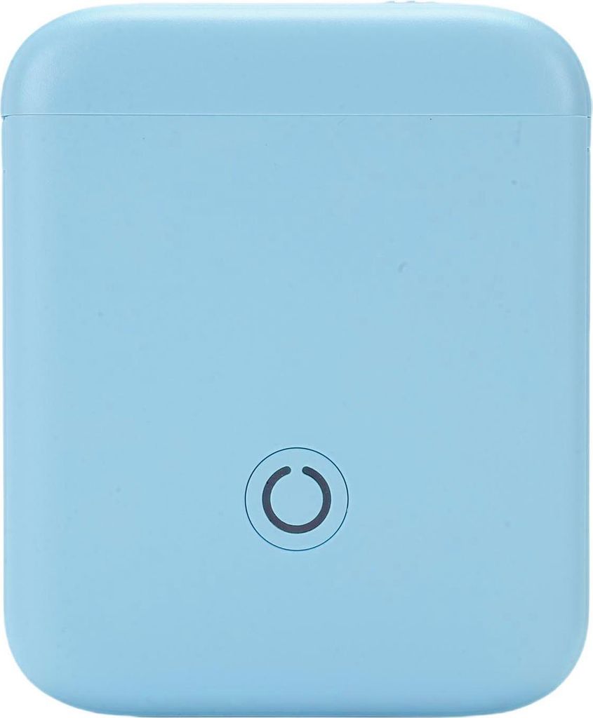 Tragbarer Bluetooth-Etikettendrucker mit mehreren integrierten Vorlagen Thermischer, tintenloser Fotodrucker mit App für zu Hause und die Schule Blau