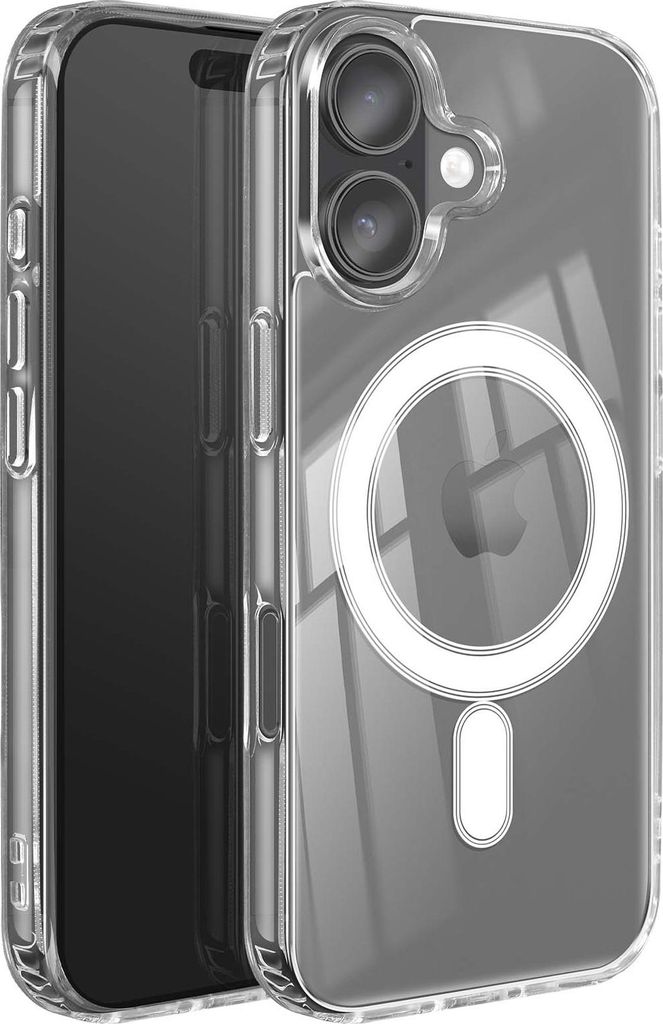Swissten, MagStick Clear Jelly MagSafe-Hülle iPhone17 verstärkt, Transparent