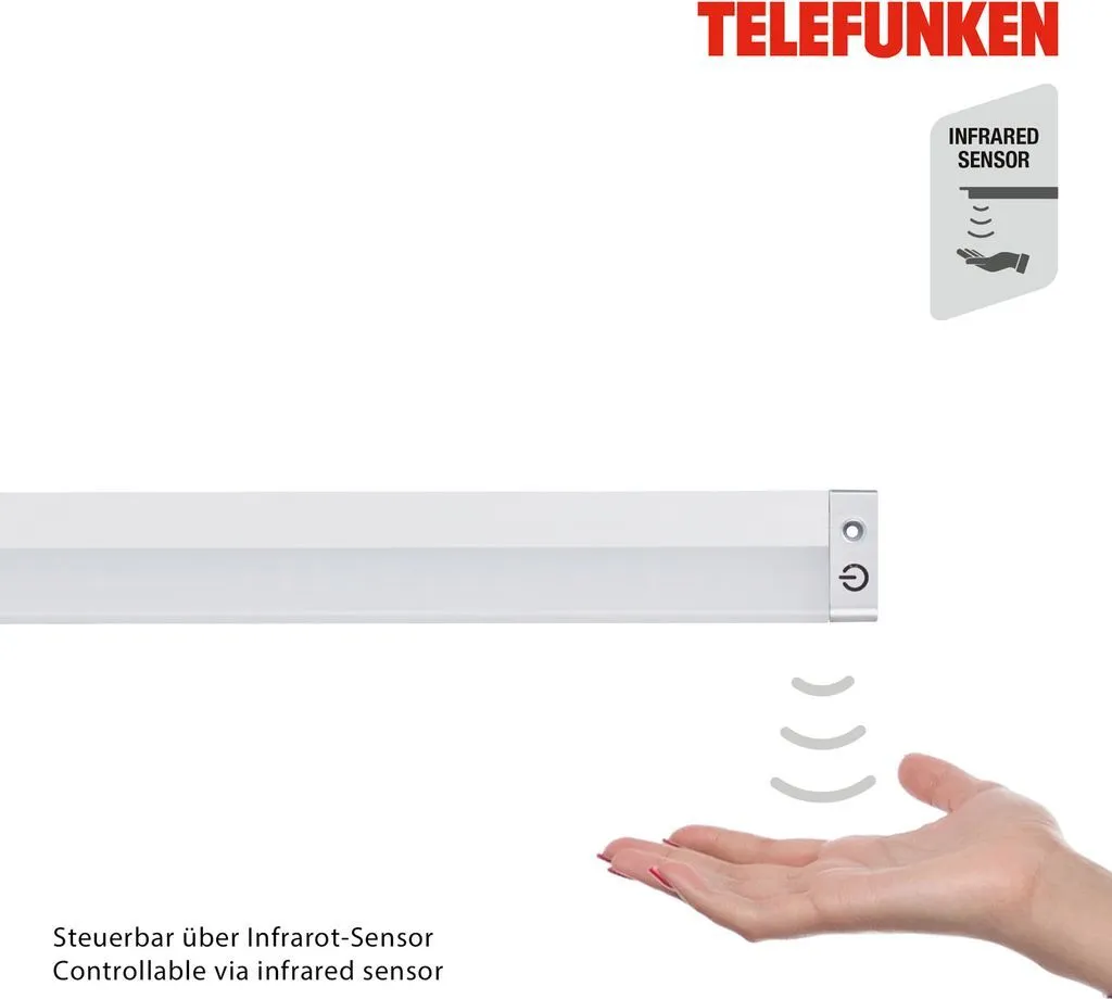 Telefunken Sottopensile LED 50cm con Sensore 9W 700lm Argento - Offerta - 5