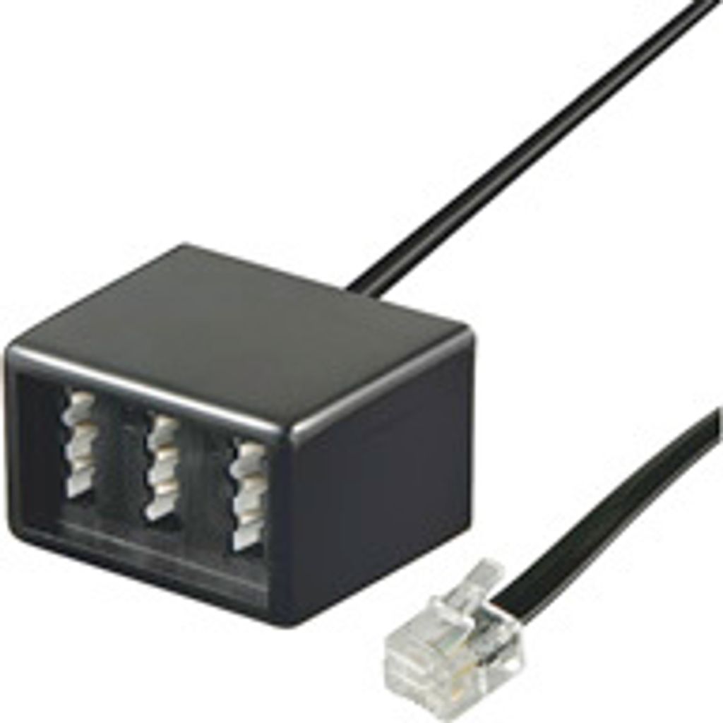 Telefonadapter RJ11 (6/4) Stecker an NFN Buchse, Good Connections