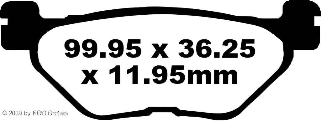 EBC Bremsbeläge Organic Scooter SFA319