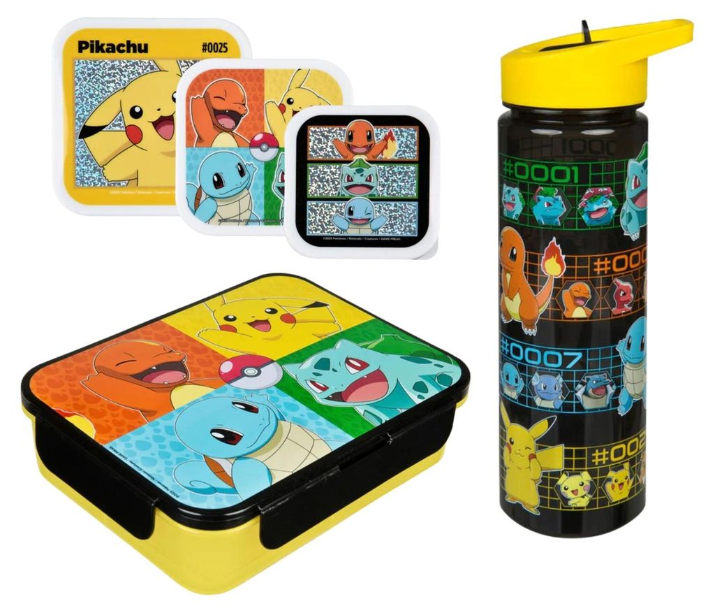 Ensemble repas Pokémon : boîte à lunch, boîte à goûter et Image du produit 