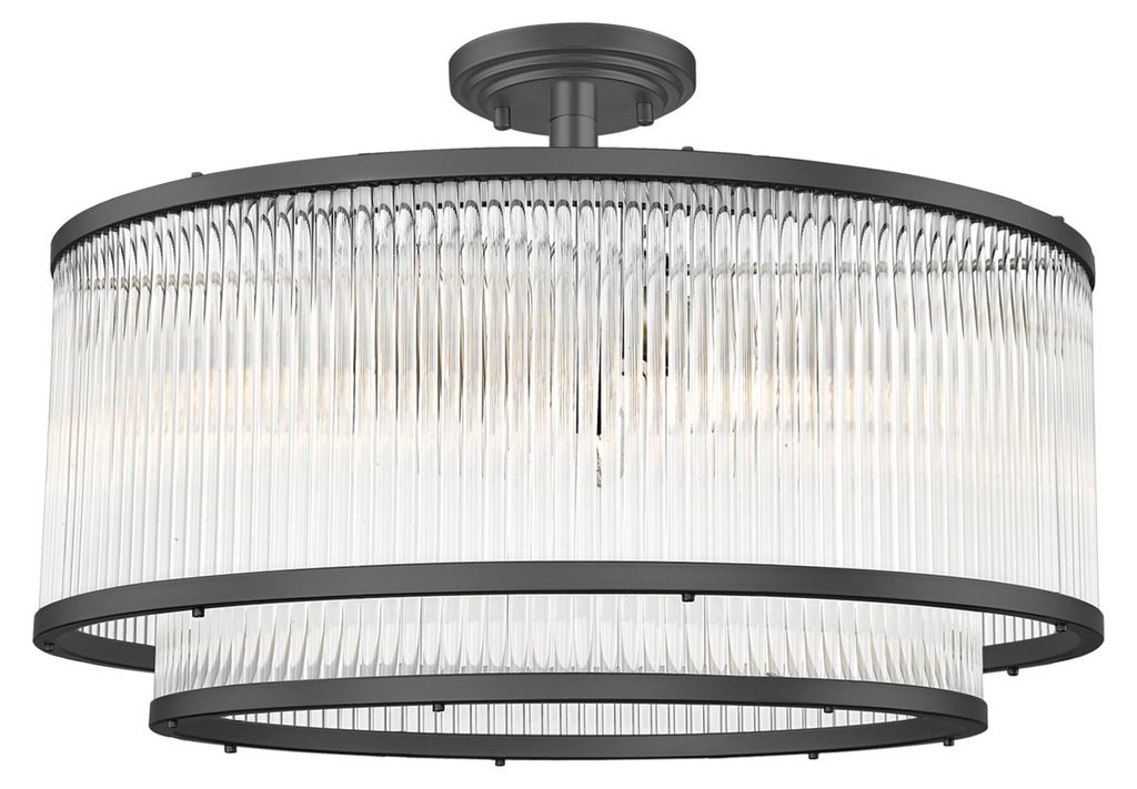 ZUMALINE Hängeleuchte 14x E14 schwarz verchromt NIRA MD3523-14L-EBCN