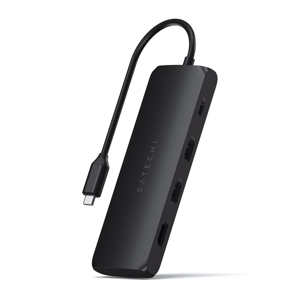 Satechi USB-C Hybrid Multiport Adapter mit SSD-Gehäuse schwarz