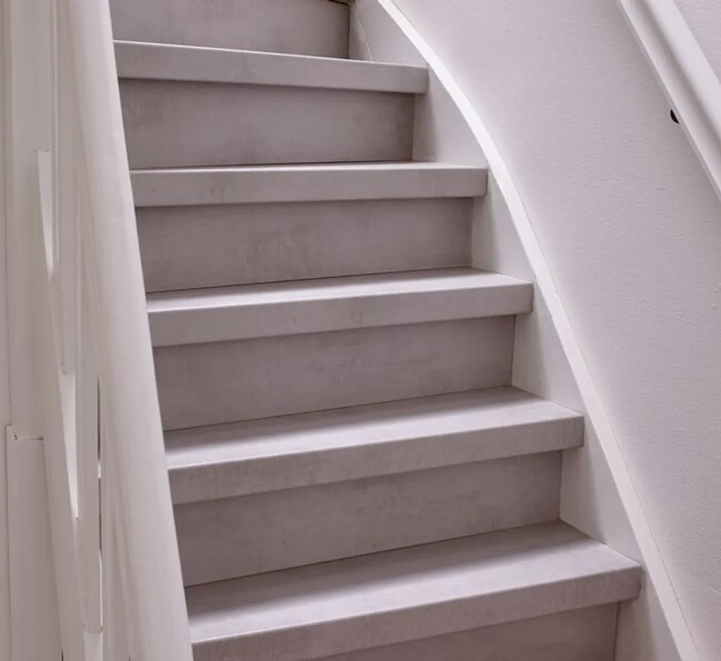 Marche escalier béton gris 100x30 cm - Solution rénovation HDF facile