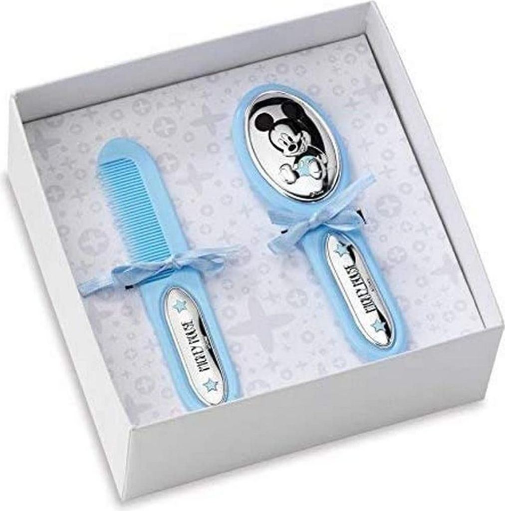 VALENTI & CO. Disney Baby für Kleinkinder - Geschenkset mit Haarbürste und Kamm Unentbehrlich unter den Accessoires für Neugeborene mit Mickey M...