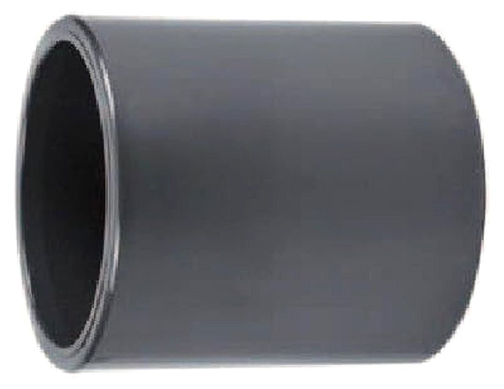 PVC Muffe 2 x Klebemuffe 110mm Grau PN16