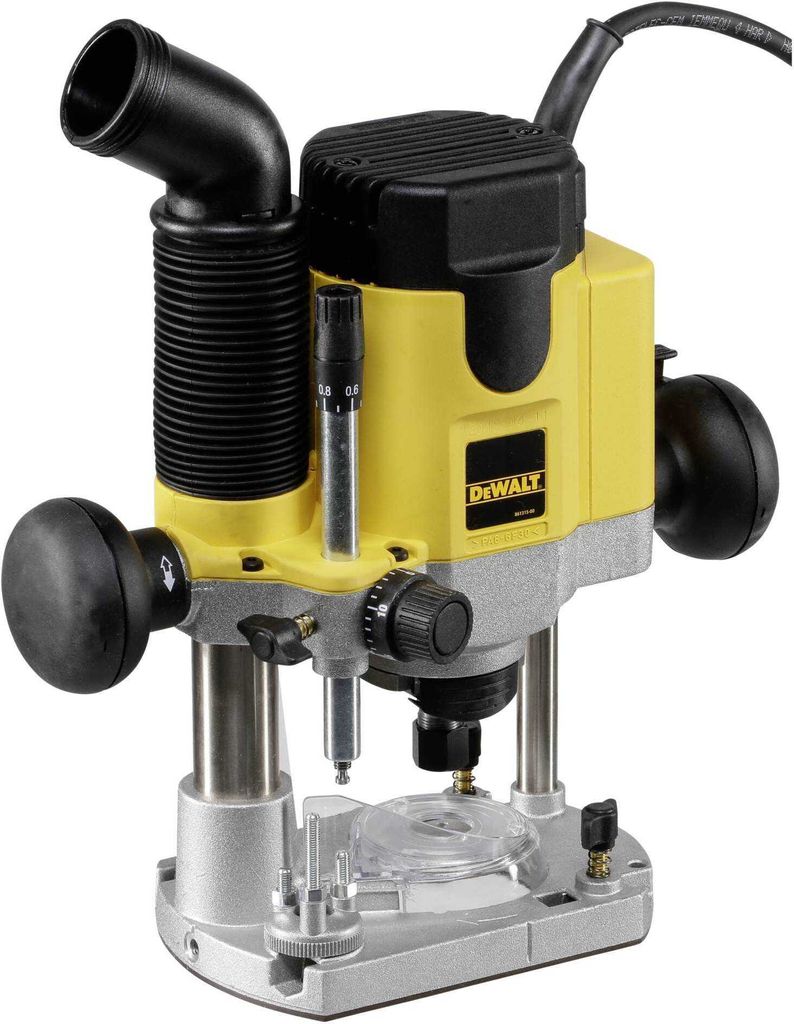 A studio shot of a DeWALT router.
