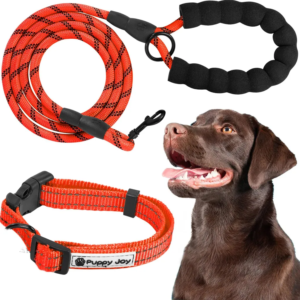 Offerta Set Tutumi PJ-035 Red | Guinzaglio + Collare Nylon Alta Qualità