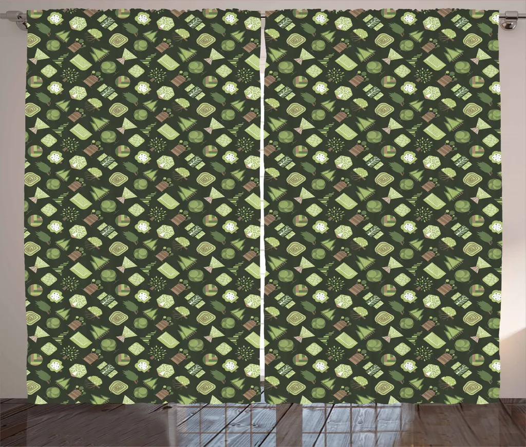 Tenda Rustica ABAKUHAUS Forest 280x245 cm - Arredo Soggiorno Verde Scuro