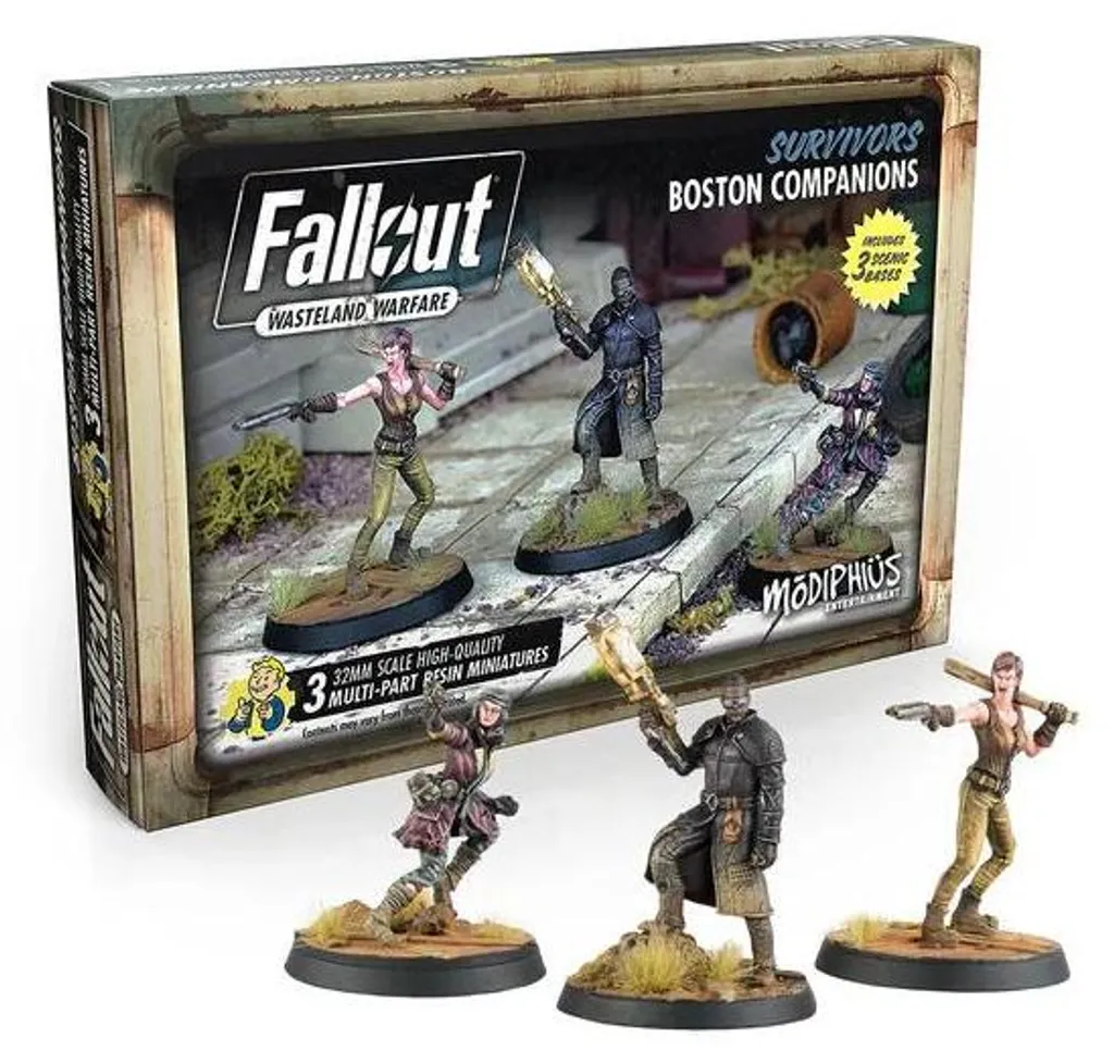 Jeu de Plateau Fallout Wasteland Warfare : Pack Compagnons de Boston Set