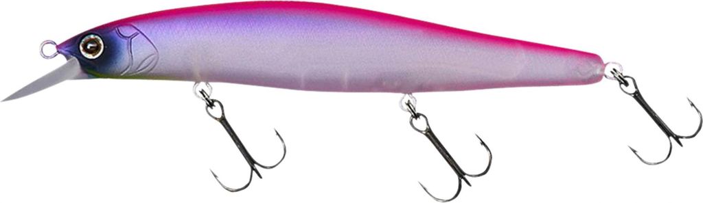 Daiwa Wobbler Steez Minnow 110SP-SR Matt Pink Purple, Länge 11cm, Gewicht 14,4g