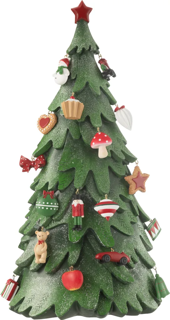 Décoration de Sapin de Noël pour Grand Arbre - J-Line Résine Mix Large