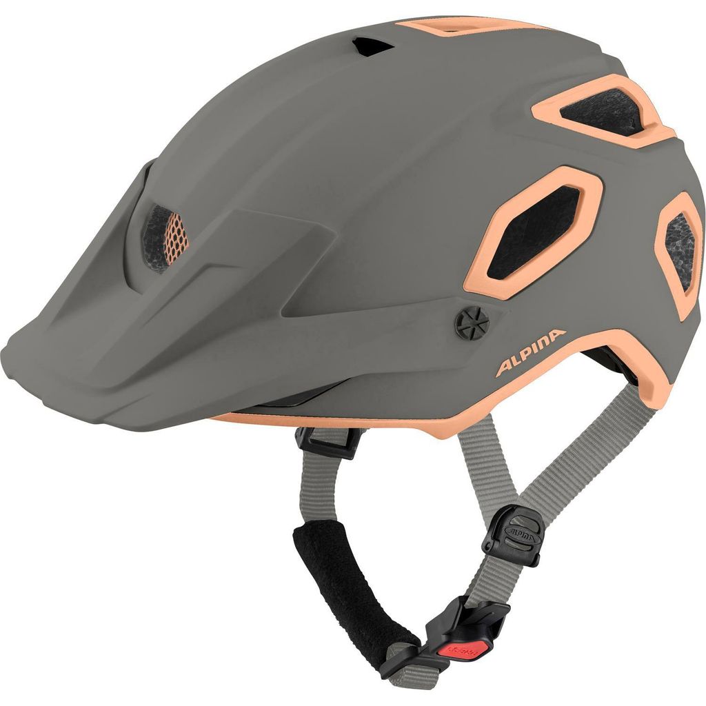 Olympische Sportbekleidung Alpina Sport MTB Helm Coot MIPS 52-57 Mattgrau Pink